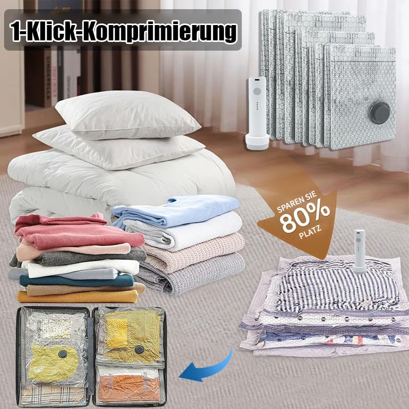 🔥Reise-Vakuum-Kompressionsbeutel-Set(Mit Kompressor)