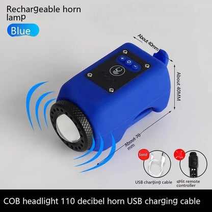 2-in-1 bicycle light and horn