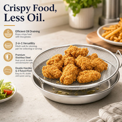 Durable Steel Fry Drainer