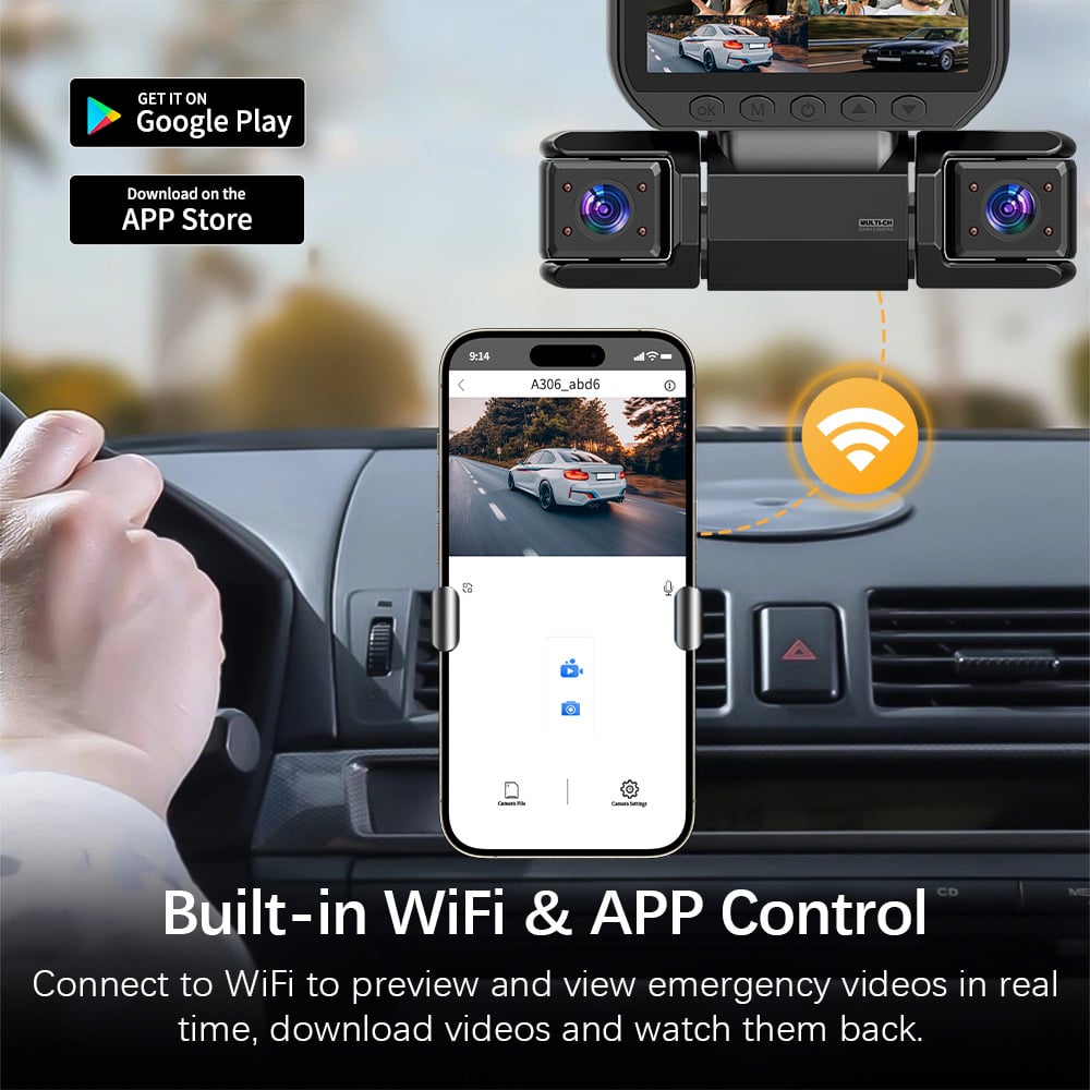 🔥360° Car Dash Cam