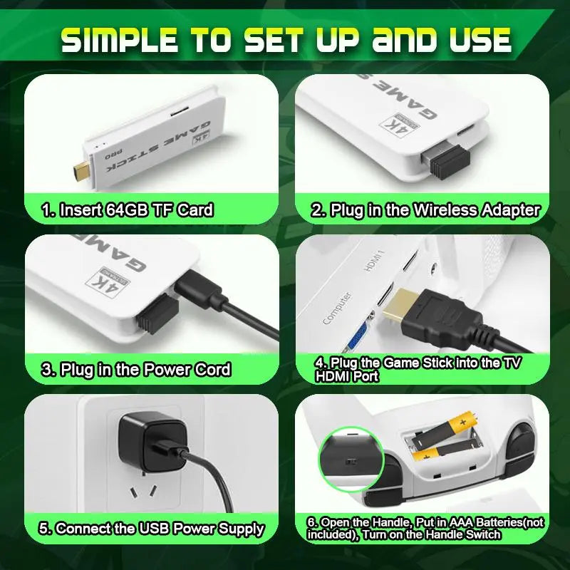 The 2026 Retro Game Console supports 4K HDMI classic video games, has 23 built-in emulators, and boasts over 40,000 games. It's a plug-and-play console equipped with an upgraded dual controller.