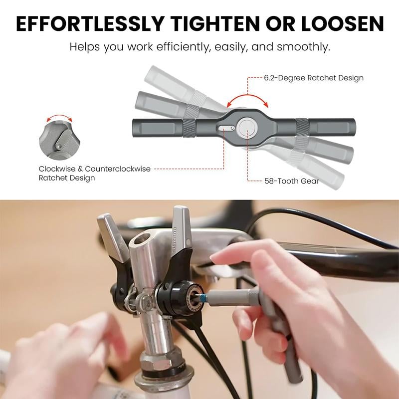 💥switchable screwdriver shape to adapt to various home repairs