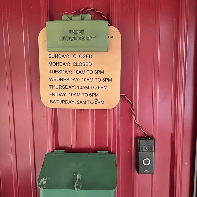 Classic Military Theme Plastic Door Sign Kit