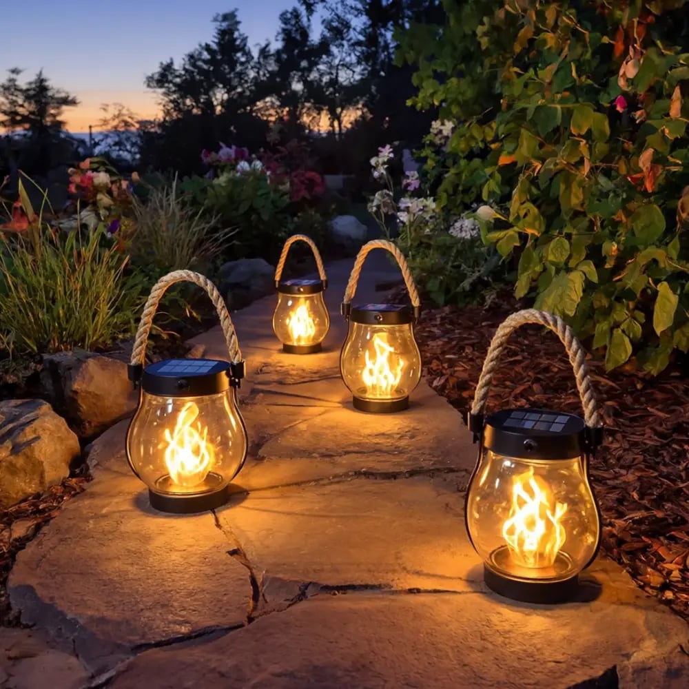 🔥 Solar Garden Lanterns⚡ Make Your Backyard Feel Magical After Dark