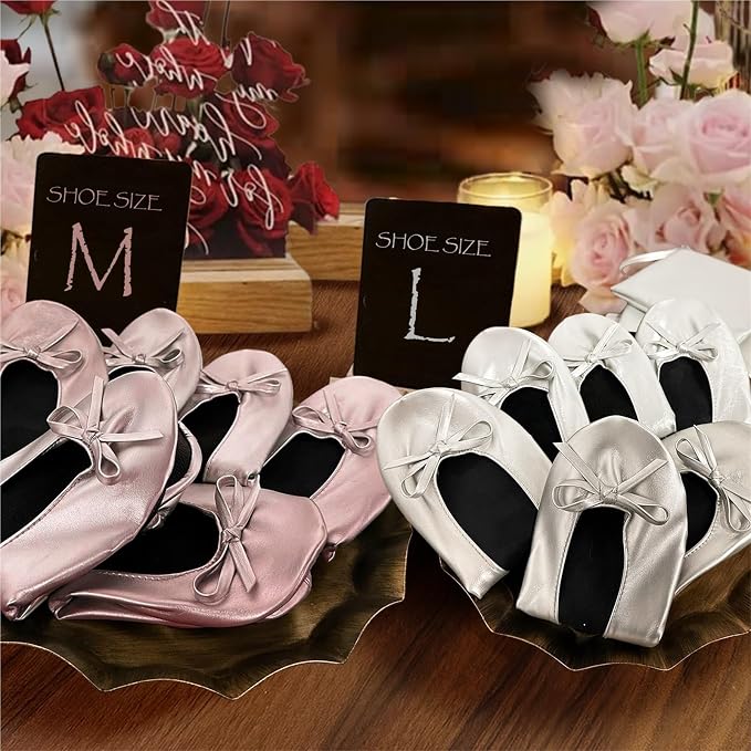 🎁Women's Elegant Foldable Ballet Flats – Lightweight & portable – Perfect for travel, office or back-up comfort – stylish and practical ✨🌸