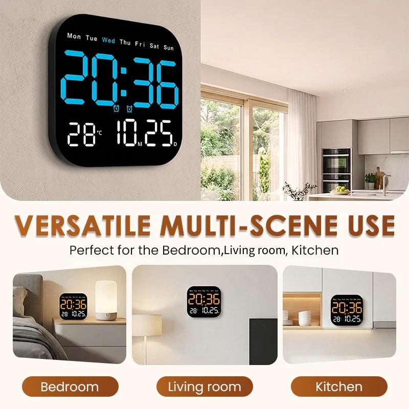 🔥Multifunctional Digital Alarm Clock for Home & Office