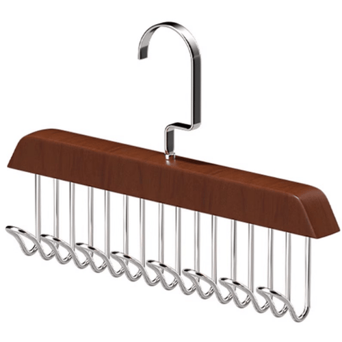 Multi-Functional Wooden Vintage Wardrobe Hanger with 8 Hooks