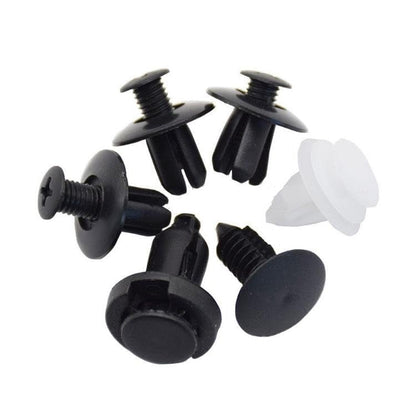 HE26 100pcs Universal Expansion Screw Clips Set for Automobiles Mudguard Leaf Plates Door Panel Clips C05 C20 C32 B01 D02 A16 Car Accessories
