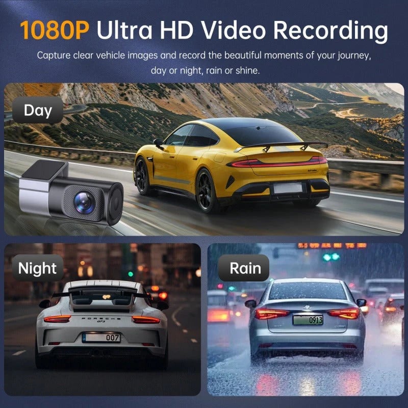 📷1080P HD Dash Cam with Wi-Fi & Night Vision🚗