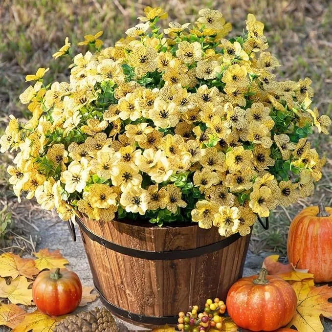 🌸🌱High-Grade Material Artificial Flowers 🌸 Fill 1 POT ( 6 pieces)