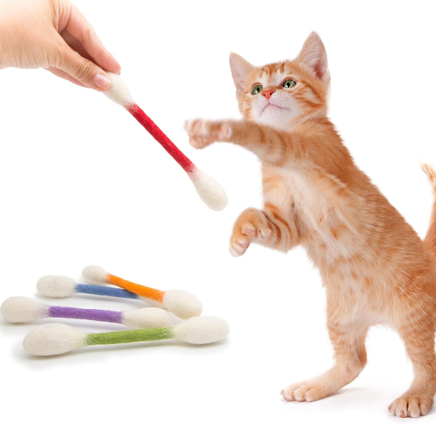 6-Pack Organic Catnip Swabs – Stop Night Zoomies & Save Your Furniture