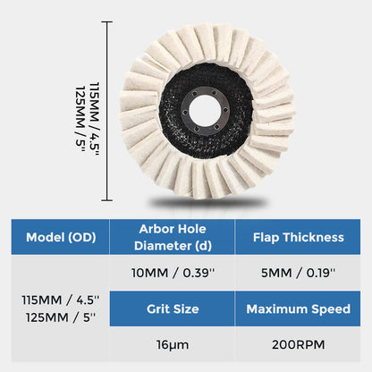 Wool Felt Flap Polishing Disc