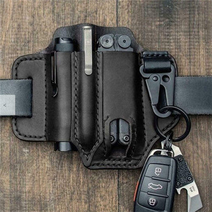 Leather tool belt pouch – multifunctional storage