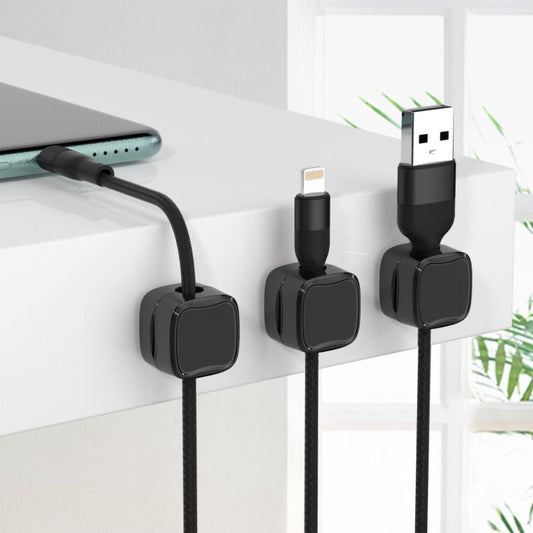 🔥Organizador de cables magnético, gestión de cables adhesiva sencilla y segura.