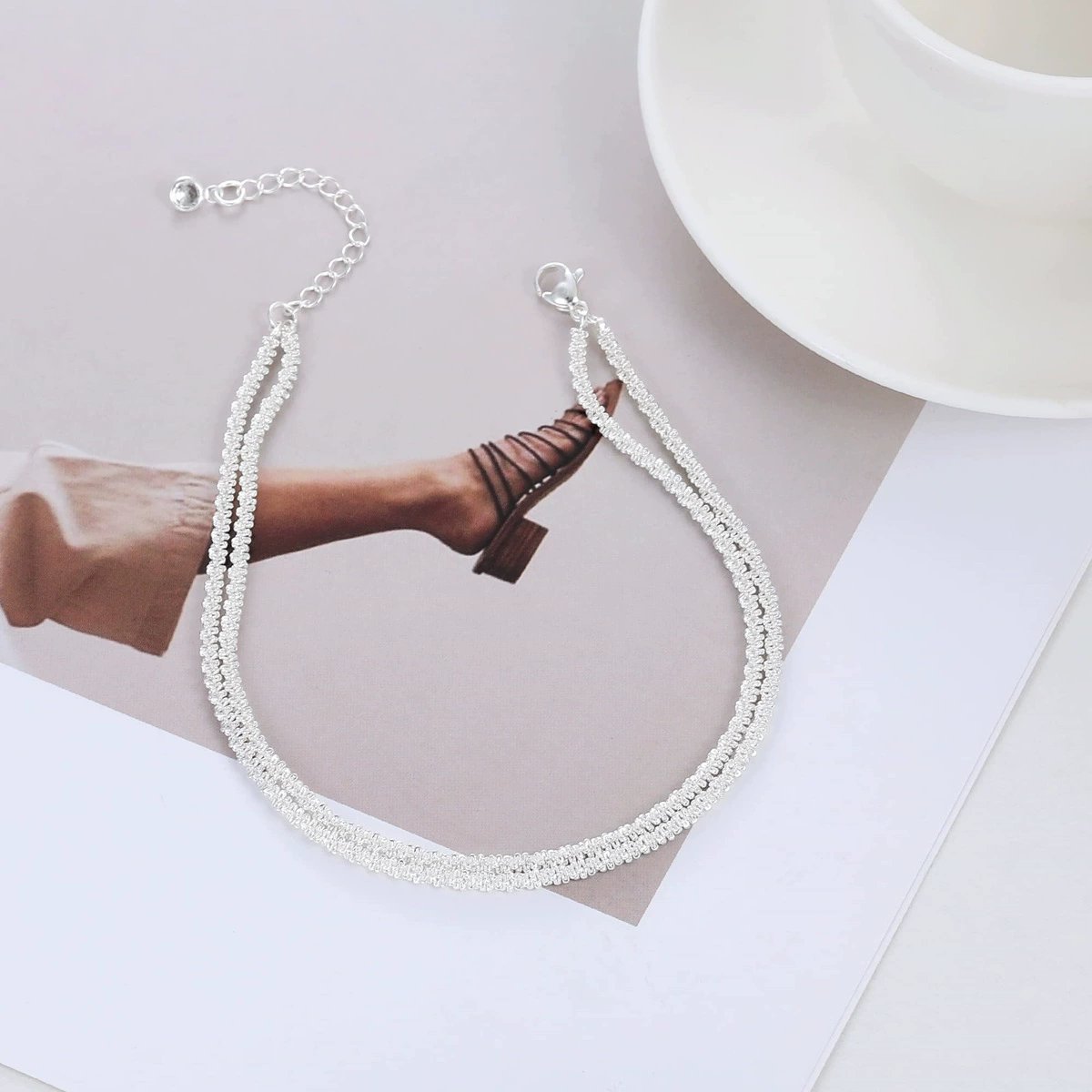 🎉🔥Dainty Layered Anklet For Women（free Exquisite gift box）