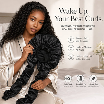 🔥Silk Bonnet for Long Curly Hair