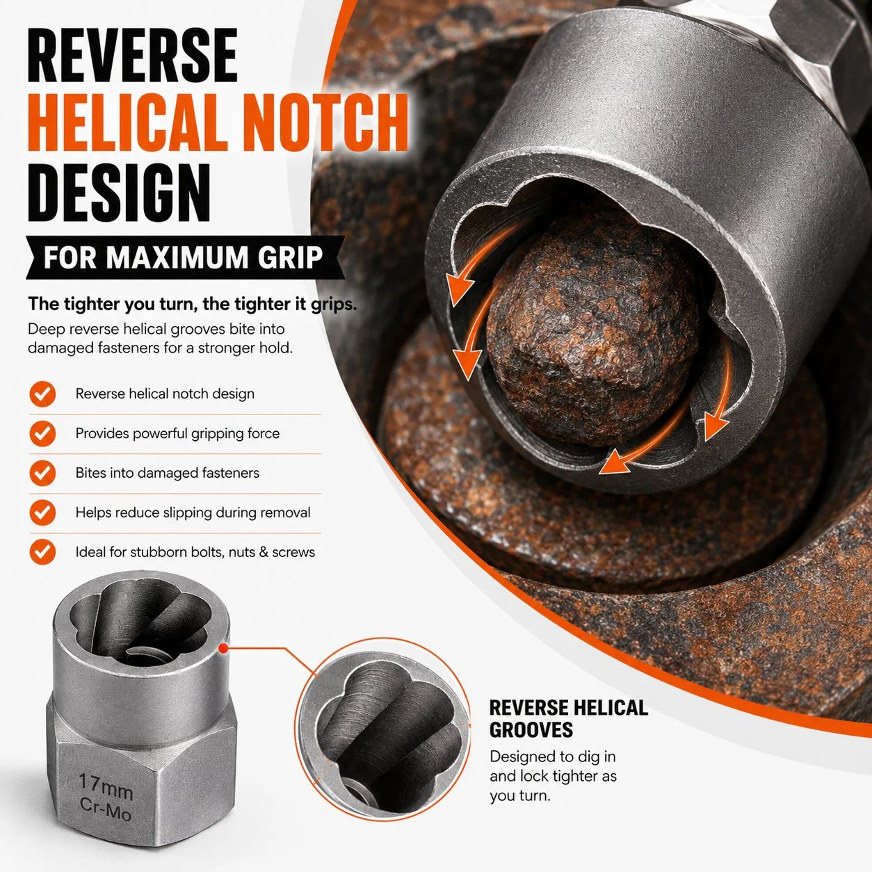 🧰13+1 PCS Bolt & Nut Extractor Set🔩
