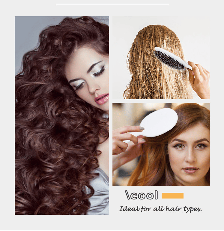 Viral World-Famous 5x Sold Out Paddle Brush - Smoother, Stronger, Shinier Hair - Boar Bristle Brush with Nylon Bristles and Microsphere Massaging Tips
