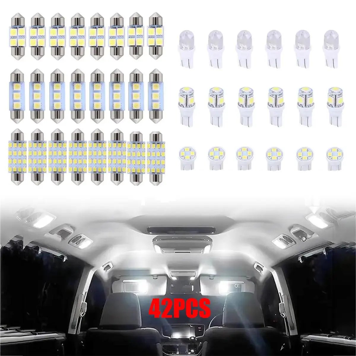 🔥 42 Pcs Interior Car Light Kit