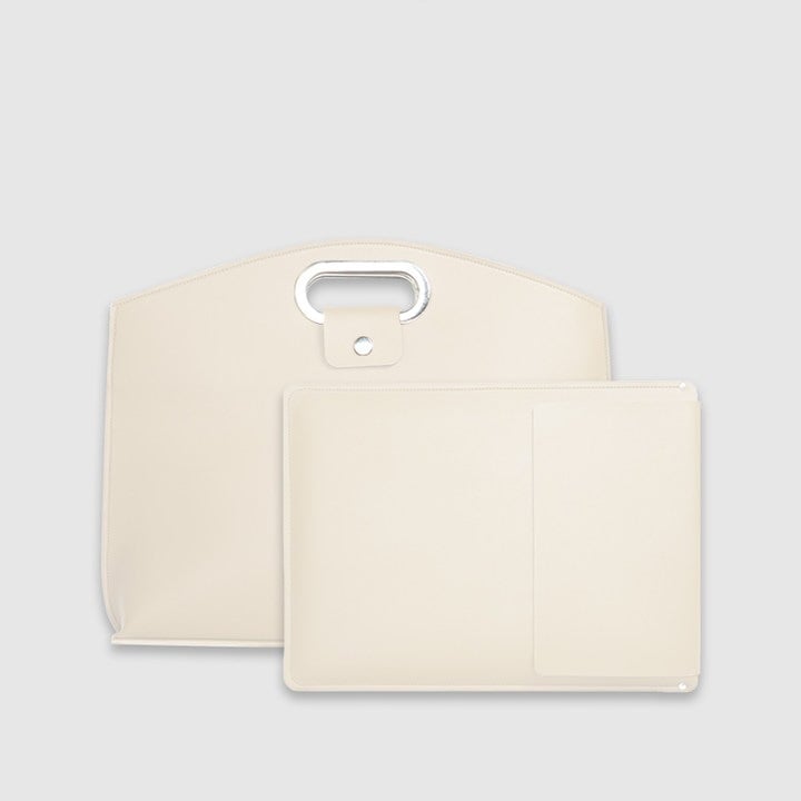 Bolsa de cuero impermeable para portátil de 14-16 pulgadas, 2 unidades, para mujer, tipo bolso de mano