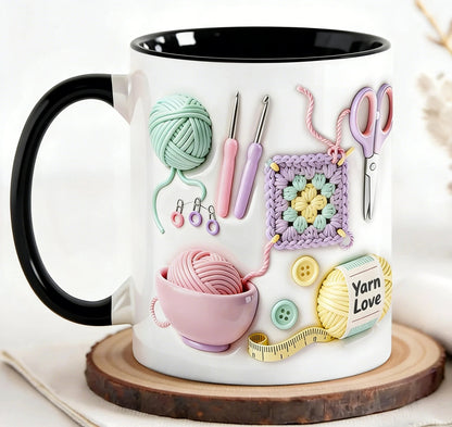 Yarn Love Mug, Gift For Crafters And Creative Souls