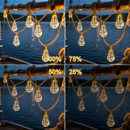 ✨ Guirnalda de luces solares - 5,5 m - 10 LED