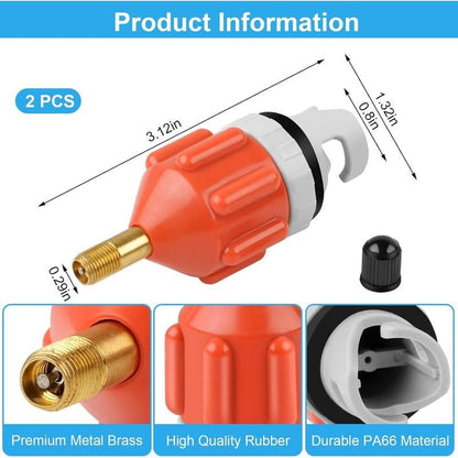 2 count Stand Up Paddle Board Pump Adapter, Sealing Inflatable Boat SUP Pump Adaptor