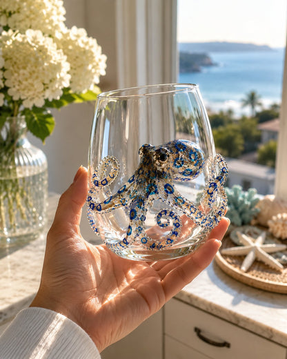 🔥HOT SALE🔥🌊Artisanal Blue Ringed Octopus Glassware