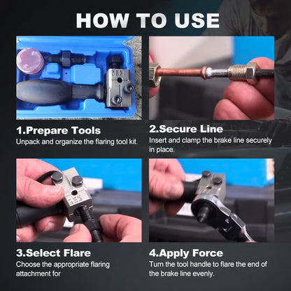 🔩Kit de herramientas universal para abocinar tuberías de freno de coche