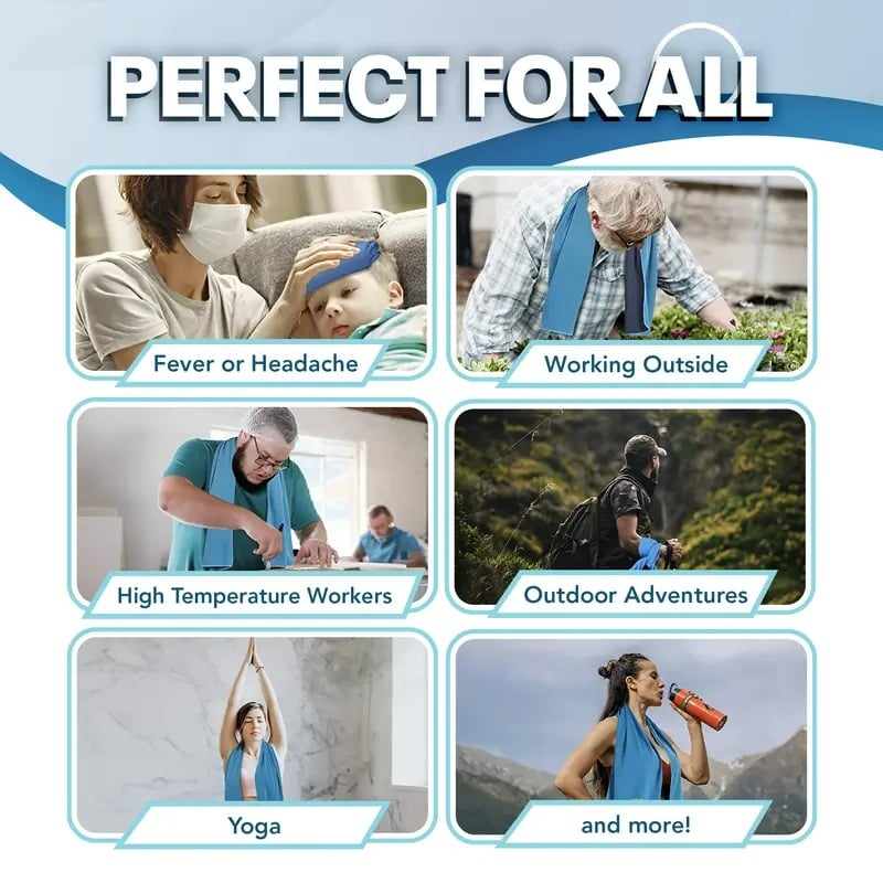 🎉BUY 1 GET 1 FREE🌞Cooling Bottle - Cold Sweat Towel You Can Use Anywhere, Anytime! Reusable Soft Absorbent Cooling Portable