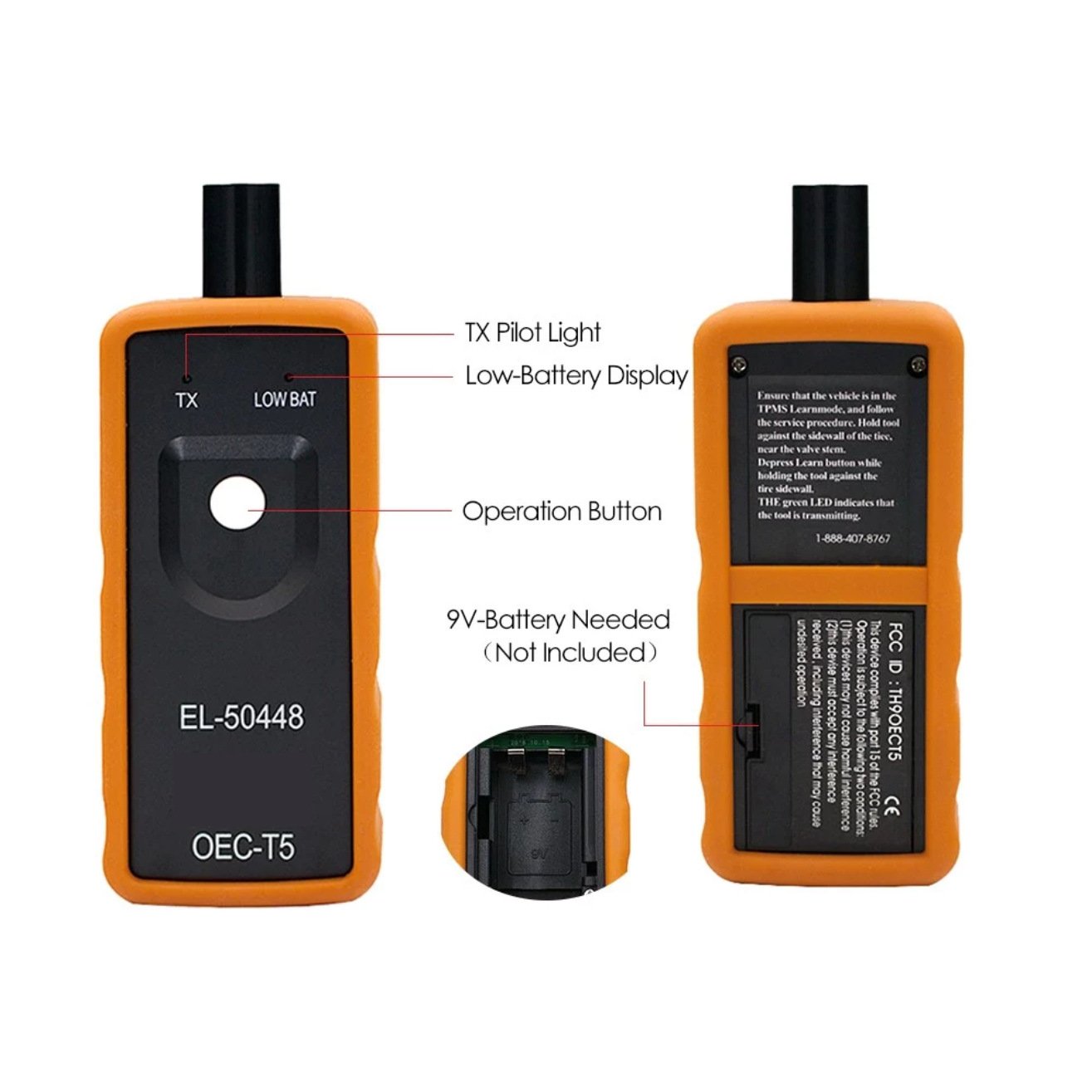 🔥EL-50448 Tire Pressure M-onitoring Sensor TPMS Activation Tool OEC-T5 for GM Cars
