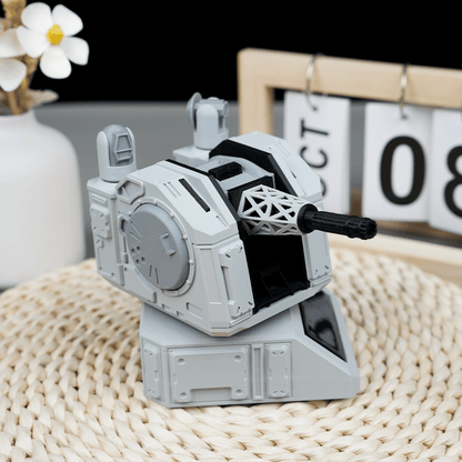 🛡️Solar-Powered Rotating Aircraft Carrier Gun Model