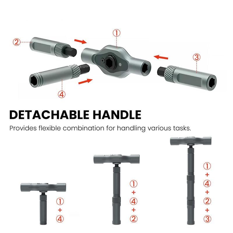 💥switchable screwdriver shape to adapt to various home repairs