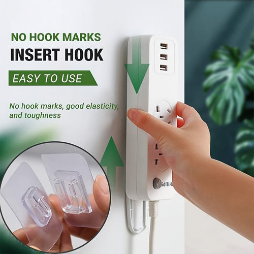💕⚡10/30/50 pairs Wall Hooks Hanger Double Sided Adhesive Suction Cup Sucker Kitchen Bathroom Wall Storage Holder Organizer