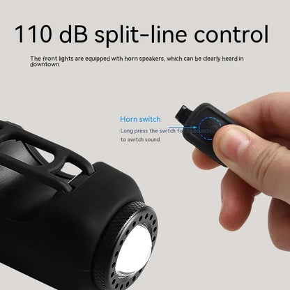 2-in-1 bicycle light and horn