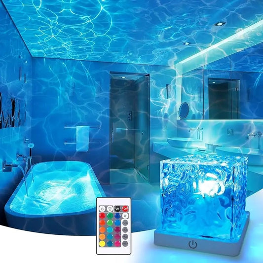 Proyector de luz de olas oceánicas de 16 colores cambiables