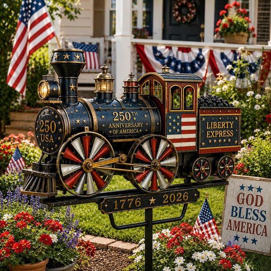 🔥55% de descuento por tiempo limitado🔥🚂 Veleta decorativa para jardín "Liberty Express" de 250 de EE. UU. - ✈️ (Envío gratuito)
