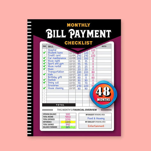 🔥Bill Payment Management Book
