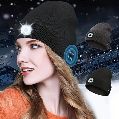 🔥Bluetooth Beanie with LED Light & Removable Speakers