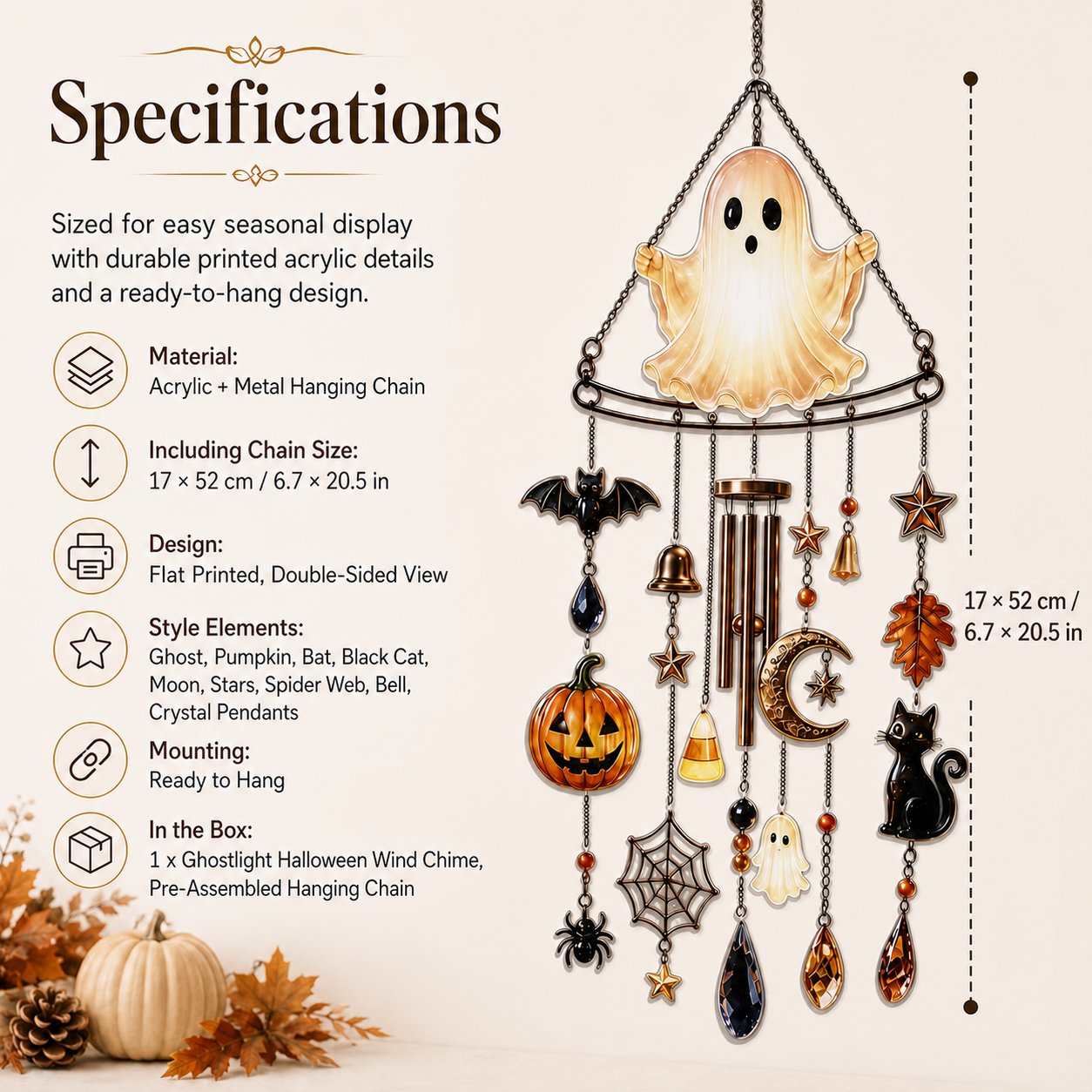 🔥Halloween Early Bird Special: Enjoy 49% off ghost wind chimes👻