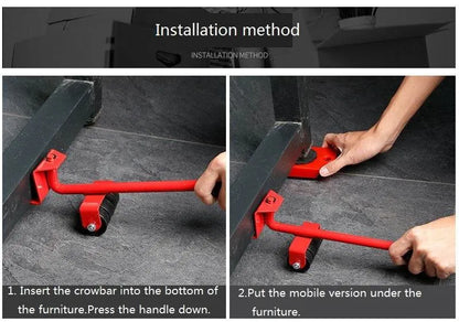 Heavy Furniture Moving Set – Lift & Slide Furniture Easily, 600Lbs Capacity Floor Protection Tool