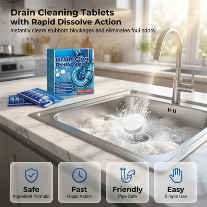 📢📢Limited-time offer⏰Effervescent Drain Clog Remover Tablets🫧🧼