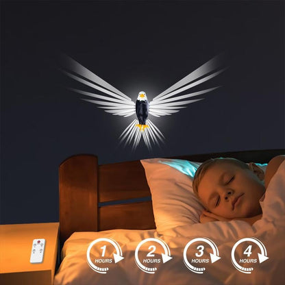 🦉Eagle-Shaped Wall Lamp | LED Magnetic Night Light | Cool Room Decor💡