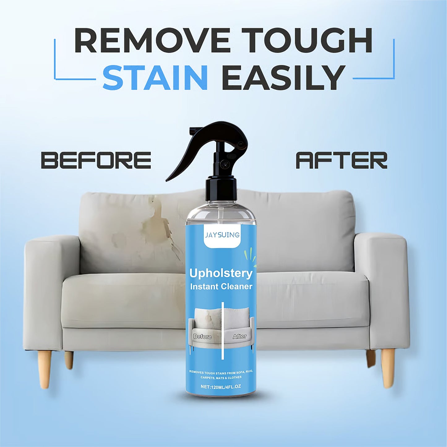 🔥 2026 Must-Have Upholstery Cleaner! Pro Formula ERASES Tough Stains, Safely Cares for Fabrics, Leaves Everything Fresh Like New! ✨