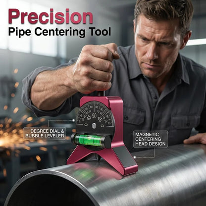 🔧 LIMITED-TIME! ✨ Magnetic Pipe Centering Tool – Y-Shaped, Hands-Free, Built-in Level 📏