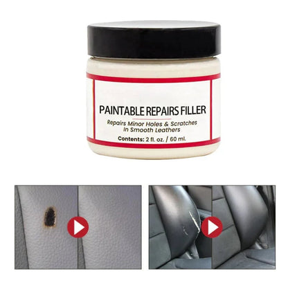 ✨Premium Leather Repair Filler | Instant Scratch & Scuff Fix for Sofas, Car Seats & Bags 🇬🇧 | Blends Seamlessly, No Heat Needed 🔧