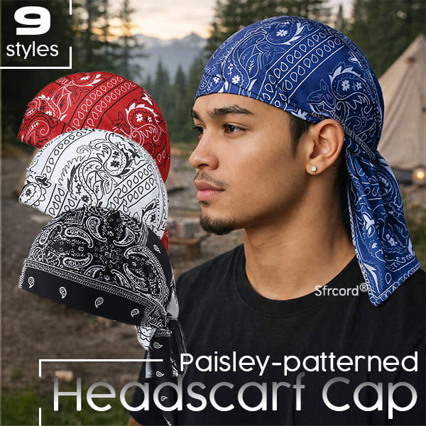 Outdoor Paisley Cooling Headscarf Cap