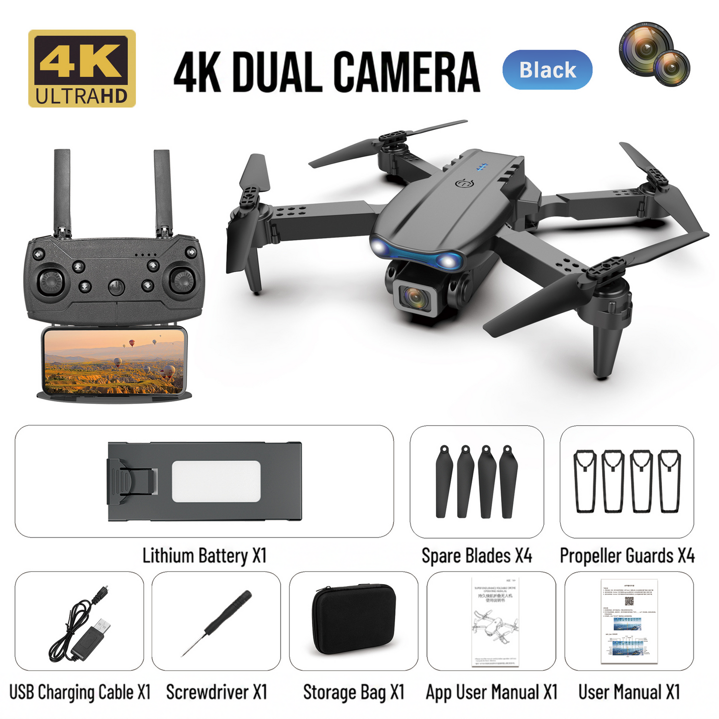 🔥Last Day Sale 70% OFF🚁2026 New Professional Drone | 4K Camera | 5G | 3-Axis Gimbal | 360° Obstacle Avoidance Technology