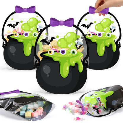 Halloween Goodie Bags Plastic Candy Gift Bags with Handle