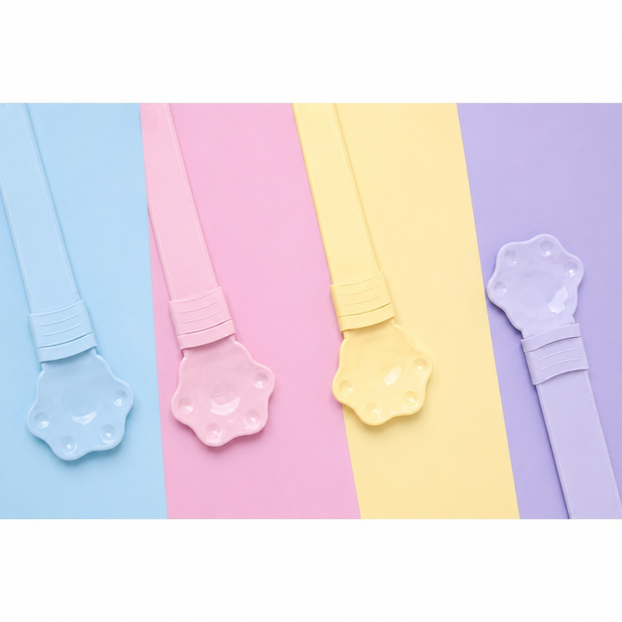 🎉 Cute Paw Shaped Cat Treat Squeeze Spoon | No Waste Pet Snack Feeder 🎉